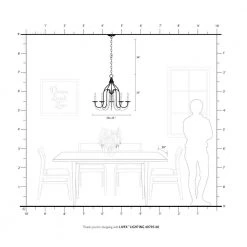 Alessia 5 Light Antique White Chandelier by Livex Lighting -Livex Lighting shop antique white livex lighting chandeliers 40795 60 66 1000