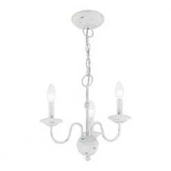 Windsor 3 Light Antique White Mini Chandelier by Livex Lighting -Livex Lighting shop antique white livex lighting chandeliers 52163 60 1f 1000