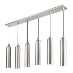 Ardmore 6 Light Brushed Nickel Linear Pendant by Livex Lighting -Livex Lighting shop ardmore livex lighting chandeliers 46757 91 1f 1000