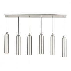 Ardmore 6 Light Brushed Nickel Linear Pendant by Livex Lighting -Livex Lighting shop ardmore livex lighting chandeliers 46757 91 4f 1000