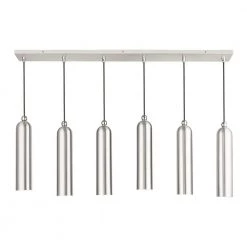 Ardmore 6 Light Brushed Nickel Linear Pendant by Livex Lighting