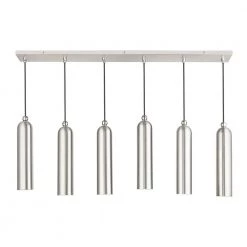 Ardmore 6 Light Brushed Nickel Linear Pendant by Livex Lighting -Livex Lighting shop ardmore livex lighting chandeliers 46757 91 c3 1000