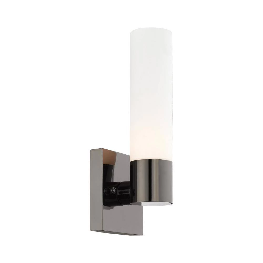 Aero 1 Light Black Chrome ADA Wall Sconce by Livex Lighting 11 Aero 1 Light Black Chrome ADA Wall Sconce by Livex Lighting - Image 11