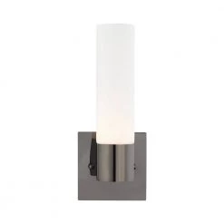 Aero 1 Light Black Chrome ADA Wall Sconce by Livex Lighting 21 Aero 1 Light Black Chrome ADA Wall Sconce by Livex Lighting -Livex Lighting shop black chrome livex lighting vanity lighting 10101 46 4f 1000