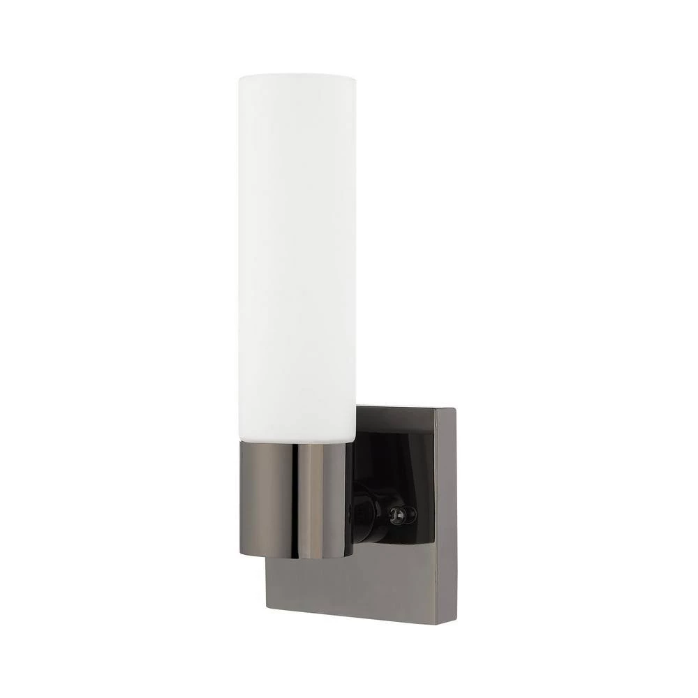 Aero 1 Light Black Chrome ADA Wall Sconce by Livex Lighting 8 Aero 1 Light Black Chrome ADA Wall Sconce by Livex Lighting - Image 8