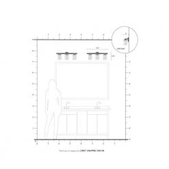 Manhattan 3 Light Polished Black Chrome Vanity Sconce by Livex Lighting -Livex Lighting shop black chrome livex lighting vanity lighting 1543 46 77 1000