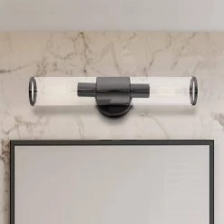 Banca 4.25 in. 2 Light Black Chrome Vanity Light by Livex Lighting -Livex Lighting shop black chrome livex lighting vanity lighting 17282 46 40 1000