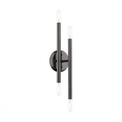 Soho 5.125 in. Black Chrome ADA 4-Light Sconce by Livex Lighting
