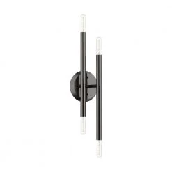 Soho 5.125 in. Black Chrome ADA 4-Light Sconce by Livex Lighting -Livex Lighting shop black chrome livex lighting vanity lighting 46771 46 c3 1000
