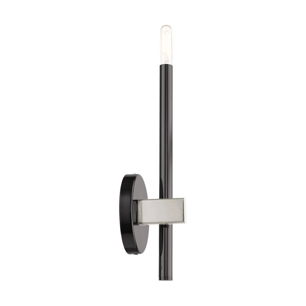 Denmark 1 Light Black Chrome ADA Single Sconce by Livex Lighting 9 Denmark 1 Light Black Chrome ADA Single Sconce by Livex Lighting - Image 9