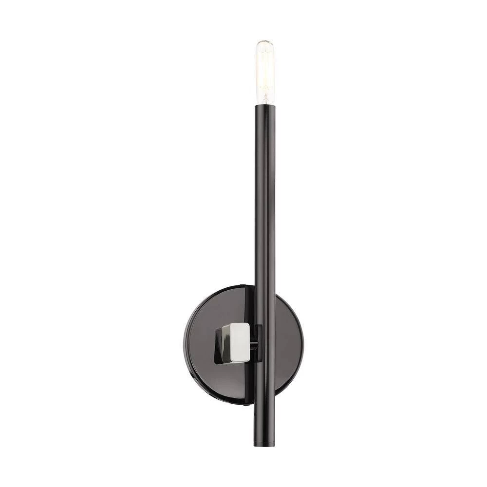 Denmark 1 Light Black Chrome ADA Single Sconce by Livex Lighting 7 Denmark 1 Light Black Chrome ADA Single Sconce by Livex Lighting - Image 7