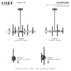 Denmark 1 Light Black Chrome ADA Single Sconce by Livex Lighting 23 Denmark 1 Light Black Chrome ADA Single Sconce by Livex Lighting -Livex Lighting shop black chrome livex lighting vanity lighting 49341 46 d4 1000