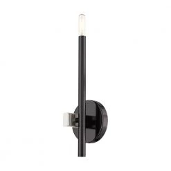 Denmark 1 Light Black Chrome ADA Single Sconce by Livex Lighting 21 Denmark 1 Light Black Chrome ADA Single Sconce by Livex Lighting -Livex Lighting shop black chrome livex lighting vanity lighting 49341 46 fa 1000