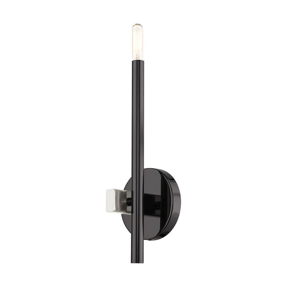 Denmark 1 Light Black Chrome ADA Single Sconce by Livex Lighting 10 Denmark 1 Light Black Chrome ADA Single Sconce by Livex Lighting - Image 10