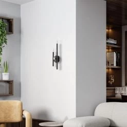 Denmark 2 Light Black Chrome ADA Double Sconce by Livex Lighting -Livex Lighting shop black chrome livex lighting vanity lighting 49342 46 1d 1000