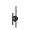 Denmark 2 Light Black Chrome ADA Double Sconce by Livex Lighting