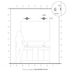 Copenhagen 5.125 in. 2-Light Black Chrome ADA Sconce by Livex Lighting -Livex Lighting shop black chrome livex lighting vanity lighting 51132 46 d4 1000