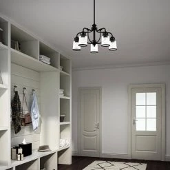 Lawrenceville 5 Light Black Chandelier by Livex Lighting -Livex Lighting shop black livex lighting chandeliers 40025 04 40 1000