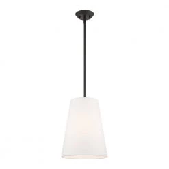Prato 1 Light Black Pendant by Livex Lighting -Livex Lighting shop black livex lighting chandeliers 40567 04 1f 1000