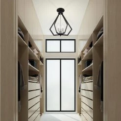 Prism 3 Light Black with Brushed Nickel Cluster Convertible Semi Flush/Pendant by Livex Lighting 15 Prism 3 Light Black with Brushed Nickel Cluster Convertible Semi Flush/Pendant by Livex Lighting -Livex Lighting shop black livex lighting chandeliers 40923 04 a0 1000