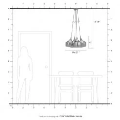 Waldorf 4-Light Black Cluster Pendant by Livex Lighting -Livex Lighting shop black livex lighting chandeliers 41084 04 66 1000