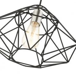 Geometric 1 Light Black Pendant by Livex Lighting -Livex Lighting shop black livex lighting chandeliers 41323 04 44 1000