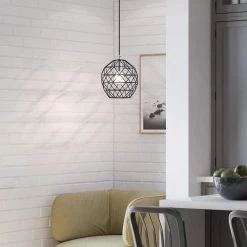 Geometrix 1 Light Black Pendant by Livex Lighting 12 Geometrix 1 Light Black Pendant by Livex Lighting -Livex Lighting shop black livex lighting chandeliers 41326 04 40 1000