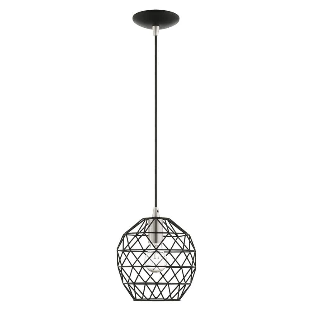 Geometrix 1 Light Black Pendant by Livex Lighting 6 Geometrix 1 Light Black Pendant by Livex Lighting - Image 6