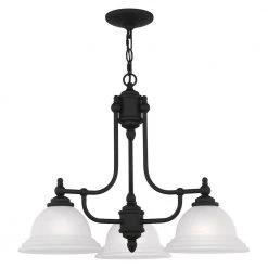 North Port 3-Light Black Chandelier by Livex Lighting