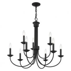 Estate 9 Light Black Chandelier by Livex Lighting -Livex Lighting shop black livex lighting chandeliers 42687 04 1f 1000