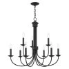 Estate 9 Light Black Chandelier by Livex Lighting
