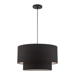 Bainbridge 3 Light Black Pendant by Livex Lighting