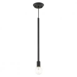 Prague 1 Light Black Pendant by Livex Lighting 16 Prague 1 Light Black Pendant by Livex Lighting -Livex Lighting shop black livex lighting chandeliers 45831 04 44 1000