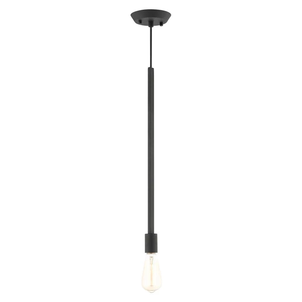 Prague 1 Light Black Pendant by Livex Lighting 1 Prague 1 Light Black Pendant by Livex Lighting