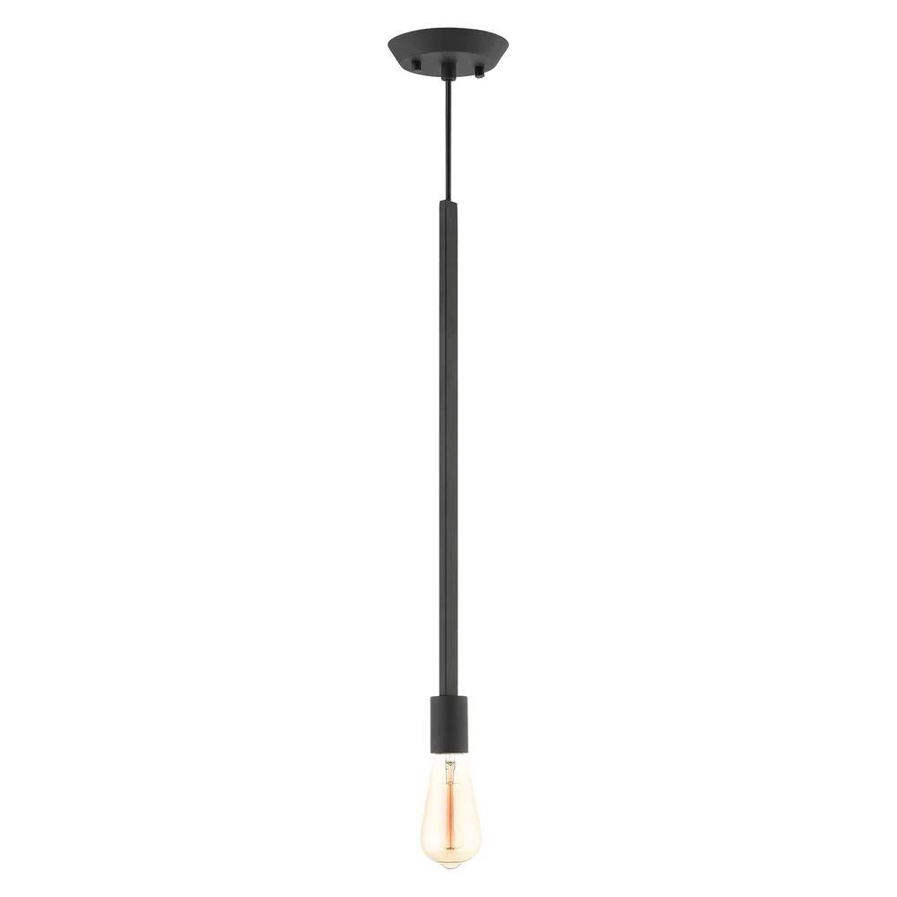 Prague 1 Light Black Pendant by Livex Lighting 5 Prague 1 Light Black Pendant by Livex Lighting - Image 5