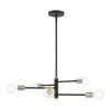 Bannister 5 Light Black Chandelier by Livex Lighting