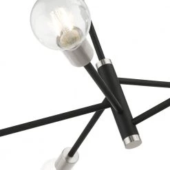 Bannister 5 Light Black Chandelier by Livex Lighting -Livex Lighting shop black livex lighting chandeliers 45865 04 fa 1000