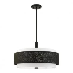 Noria 5 Light Black Chandelier by Livex Lighting -Livex Lighting shop black livex lighting chandeliers 46255 04 c3 1000