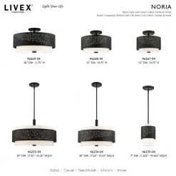 Noria 5 Light Black Chandelier by Livex Lighting -Livex Lighting shop black livex lighting chandeliers 46255 04 d4 1000