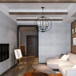 Milania 6 Light Black with Brushed Nickel Accents Chandelier by Livex Lighting -Livex Lighting shop black livex lighting chandeliers 4666 04 1d 1000