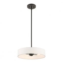 Venlo 4 Light Black with Brushed Nickel Accents Pendant by Livex Lighting -Livex Lighting shop black livex lighting chandeliers 46923 04 fa 1000