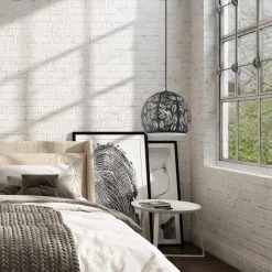 Chantily 1 Light Black with Brushed Nickel Accents Pendant by Livex Lighting -Livex Lighting shop black livex lighting chandeliers 49542 04 40 1000