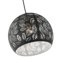 Chantily 1 Light Black with Brushed Nickel Accents Pendant by Livex Lighting -Livex Lighting shop black livex lighting chandeliers 49542 04 44 1000