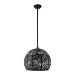 Chantily 3 Light Black with Brushed Nickel Accents Pendant by Livex Lighting -Livex Lighting shop black livex lighting chandeliers 49543 04 c3 1000