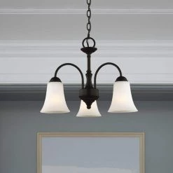 Ridgedale 3 Light Black Convertible Dinette Chandelier/Ceiling Mount by Livex Lighting -Livex Lighting shop black livex lighting chandeliers 6464 04 1d 1000