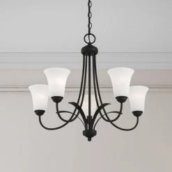 Ridgedale 5 Light Black Chandelier by Livex Lighting -Livex Lighting shop black livex lighting chandeliers 6475 04 1d 1000