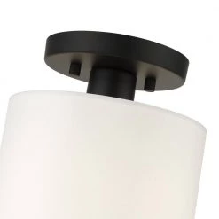 Meridian 1 Light Black Semi Flush Mount by Livex Lighting 17 Meridian 1 Light Black Semi Flush Mount by Livex Lighting -Livex Lighting shop black livex lighting flush mount lights 41094 04 44 1000