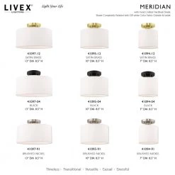 Meridian 1 Light Black Semi Flush Mount by Livex Lighting 18 Meridian 1 Light Black Semi Flush Mount by Livex Lighting -Livex Lighting shop black livex lighting flush mount lights 41094 04 d4 1000