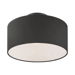 Bainbridge 1 Light Black Semi Flush Mount by Livex Lighting 17 Bainbridge 1 Light Black Semi Flush Mount by Livex Lighting -Livex Lighting shop black livex lighting flush mount lights 45663 04 1f 1000