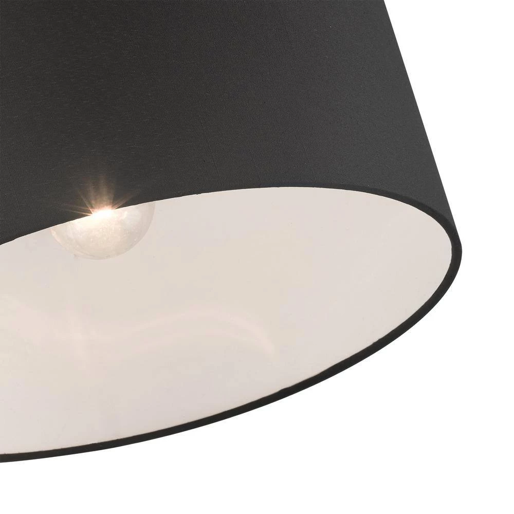 Bainbridge 1 Light Black Semi Flush Mount by Livex Lighting 9 Bainbridge 1 Light Black Semi Flush Mount by Livex Lighting - Image 9